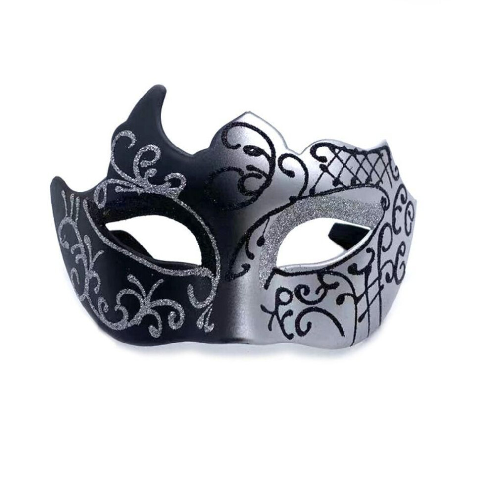 (silver) Cosplay Mask Prom Party Supplies Party Cosplay Props Halloween  Masks Glitter Mask Venice Mask