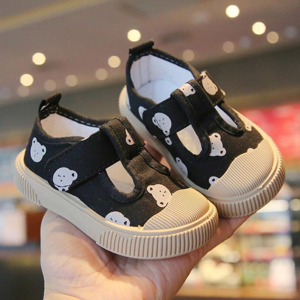 (black, 23) Spring Summer New Baby Toddler Boy Shoes Soft Comfortable Canvas Shoes First Walker Girls Cloth Shoes Sneakers Board Shoes