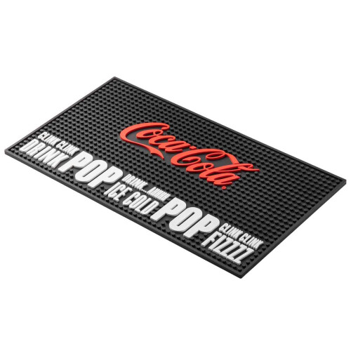 Tablecraft 11033 Clink CLINK MAT RETANGULAR MAT BLAT BLAT 18 polegadas Comprimento de cloreto de polivinil PVC 2