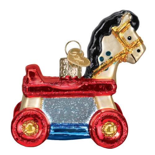 Vecchio Natale Giocattolo Cavallo Rotante 2