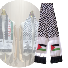 Support Gaza Palestine Flag Printing Polyester Scarf Fan Gift Souvenir Football