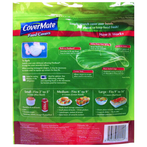 coverMate Stretch-to-Fit Food covers 1