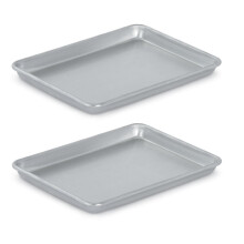 Vollrath (5220) Wear-Ever collection Quarter-Size Sheet Pans, Set of 2 (9 12-Inch x 13-Inch, Aluminum)