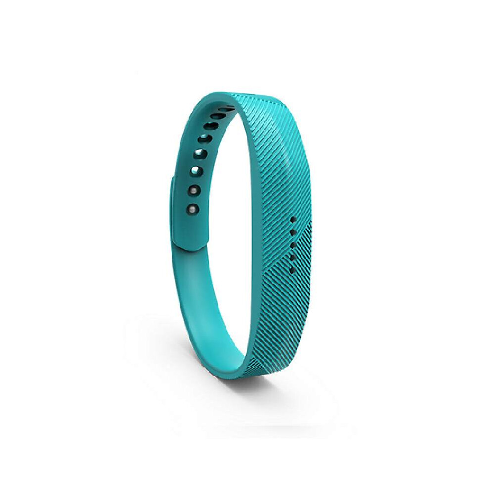 (Teal, S) Fitb Flex2 Smart Bracelet Polychromatic Replacement Bracelet Silicone Convenient-image-OPC-PG26GKJ-NEW