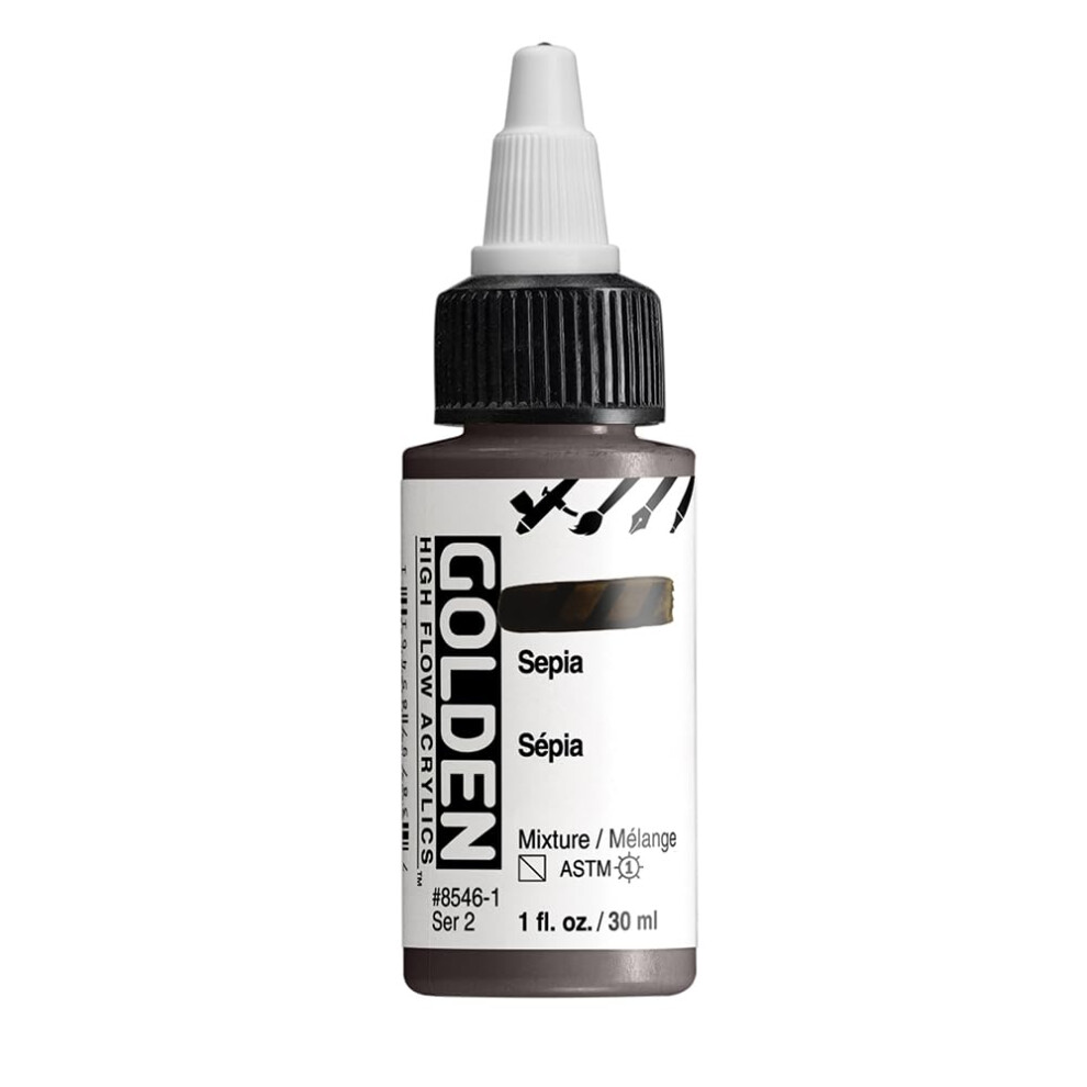 High Flow Acrylic Sepia 30Ml-image