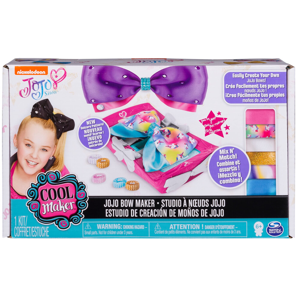 Freddo Cool Maker - Jojo Siwa Bow Maker With Rainbow And Unicorn Patterns For Ages 6 And Up
