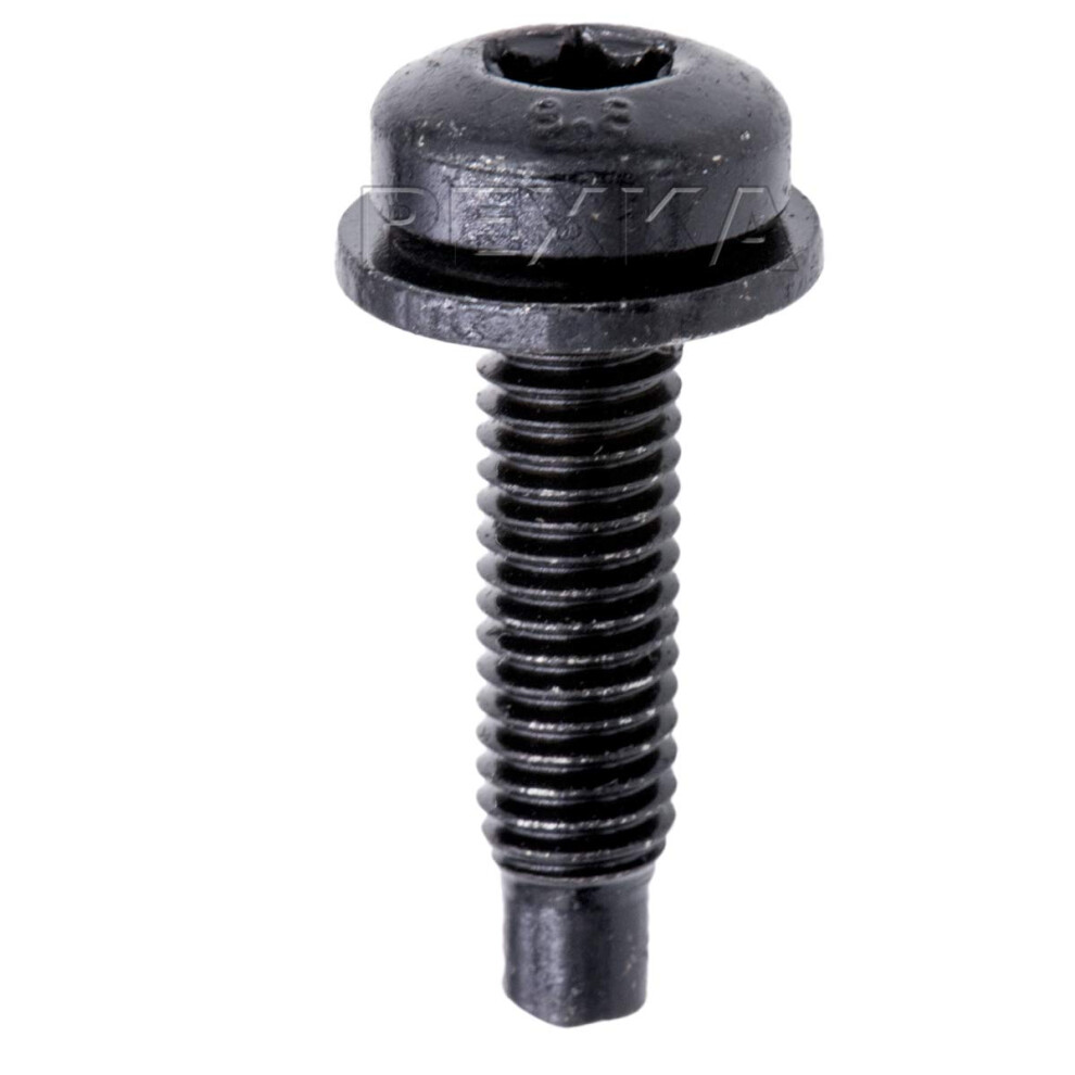 Rexka 20Pcs Black T30 Torx Dog Point Sems Bolt & Washer Fender Body M6 742377996400
