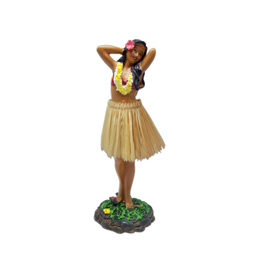 Boneca Hula Leilani 7 polegadas KC Hawaii com Posição Floral