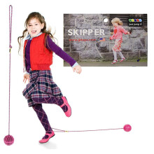 Just Jump It Enkel Springbal Opvouwbaar Wiel Skip It Springtouw voor Kinderen Fitnessapparatuur en Behendigheidsspeelgoed - Roze