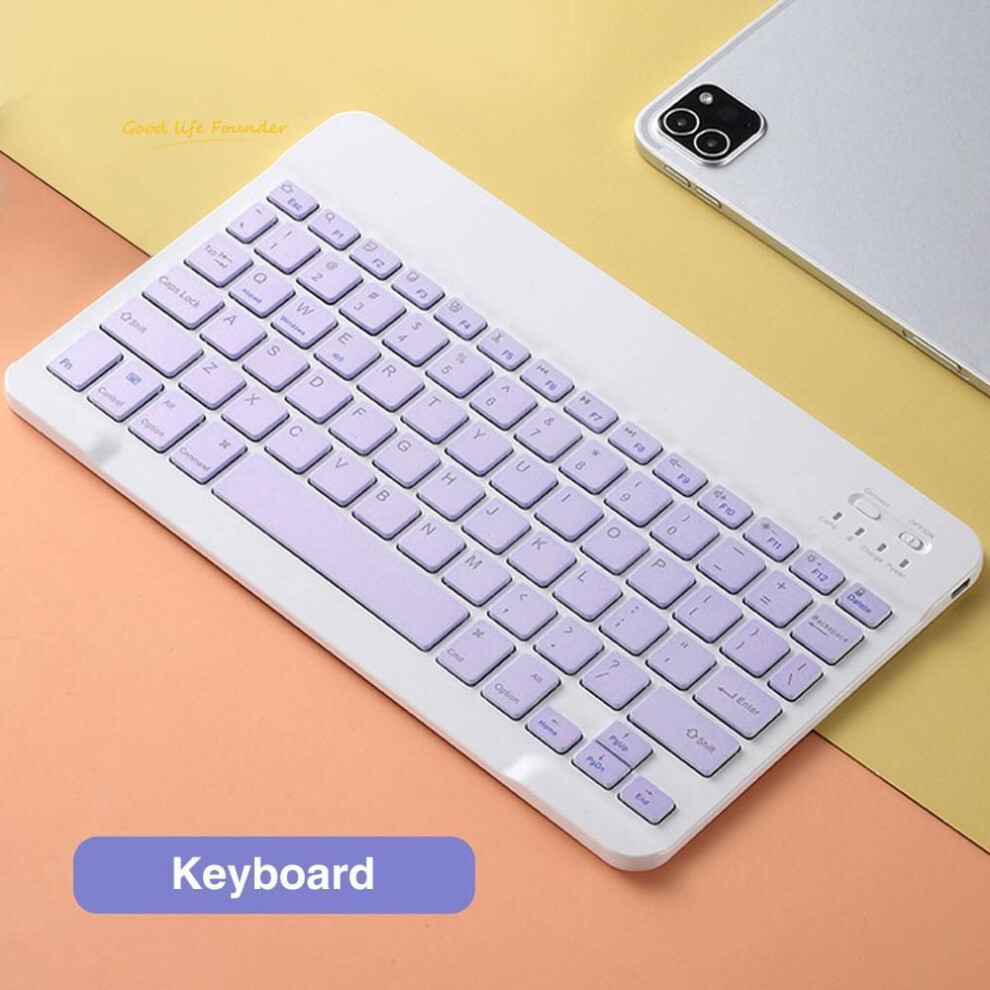 (, Keyboard) Bluetooth Wireless Keyboard And Mouse Russian French Portugue Spanish Korean Language For Android Ios Windows Phone Tablet Ipad Purple 8438529099182