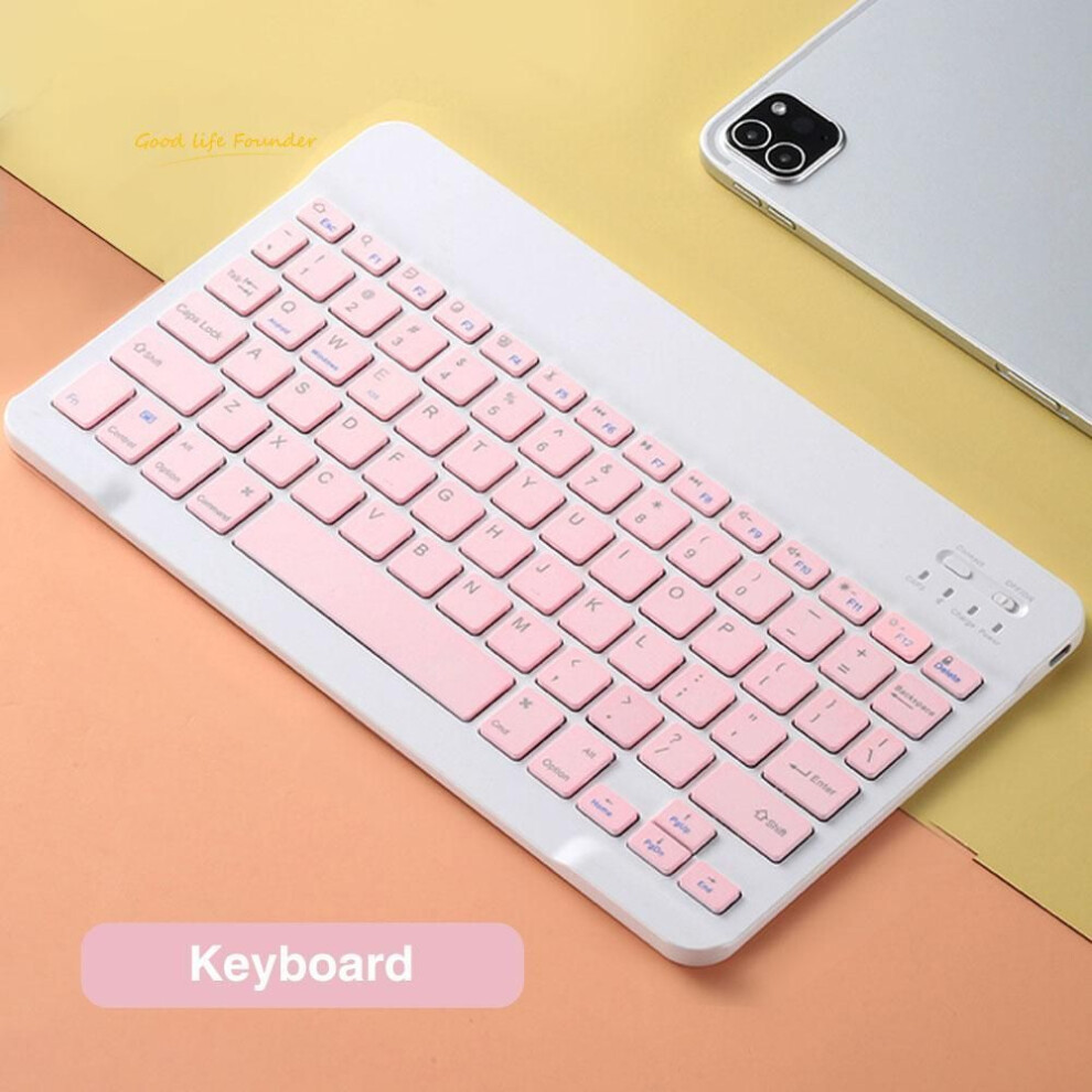 (, Keyboard) Bluetooth Wireless Keyboard And Mouse Russian French Portugue Spanish Korean Language For Android Ios Windows Phone Tablet Ipad Pink 8438529612398