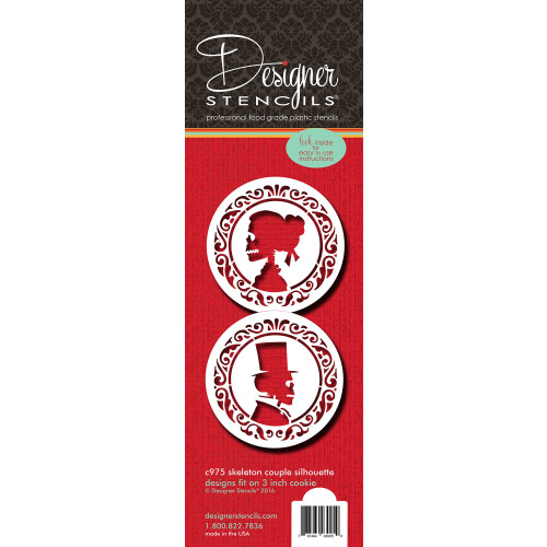 Schelet Cookie Cookie Stencil C975 de Stencils Designer