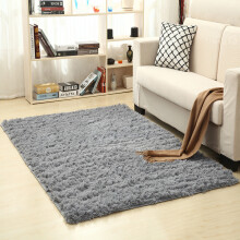 (Gray, 60*120cm/23.6*47.2in) Fluffy Rugs Antislip Soft Carpet Mat Living Room Rug Fluffy Bedroom Pad Floor