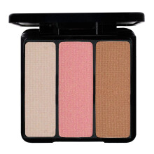 Eve Pearl Blush Trio Blush Palette Everyday Natural ser langvarig makeup vitamin E hudpleje- Bronzing Highlighter