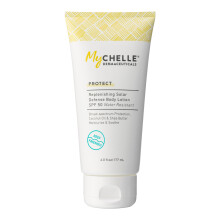MyCHELLE Dermaceuticals Replenishing Solar Defense Body Lotion SPF 50 (6 Fl Oz) - Crema solare idratante sicura per la barriera corallina con oli