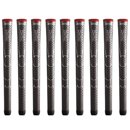 Winn Dri-Tac Standard Mörkgrå - 9 Delars Golfgrepp Bundle