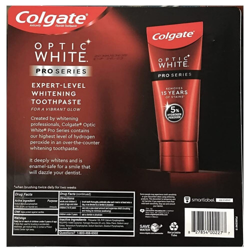 Colgate Colgate Optic White Toothpaste Pro Series Stain Shield 3,3 ??????? S?s?e?as?a t?? 4 2