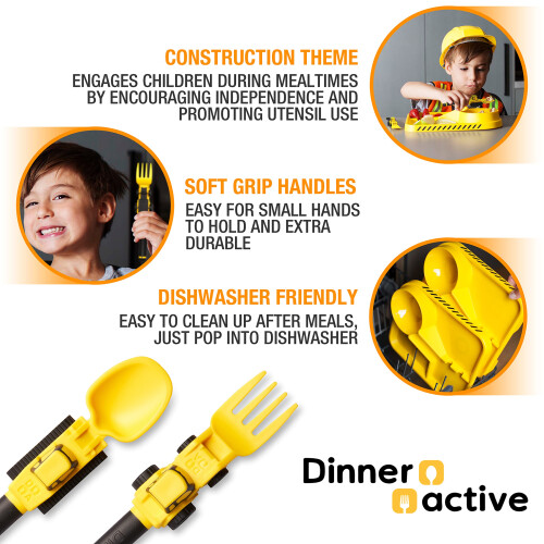 Σετ Μαχαιροπίρουνα Dinneractive για Παιδιά - Θεματολογία Κατασκευών 1
