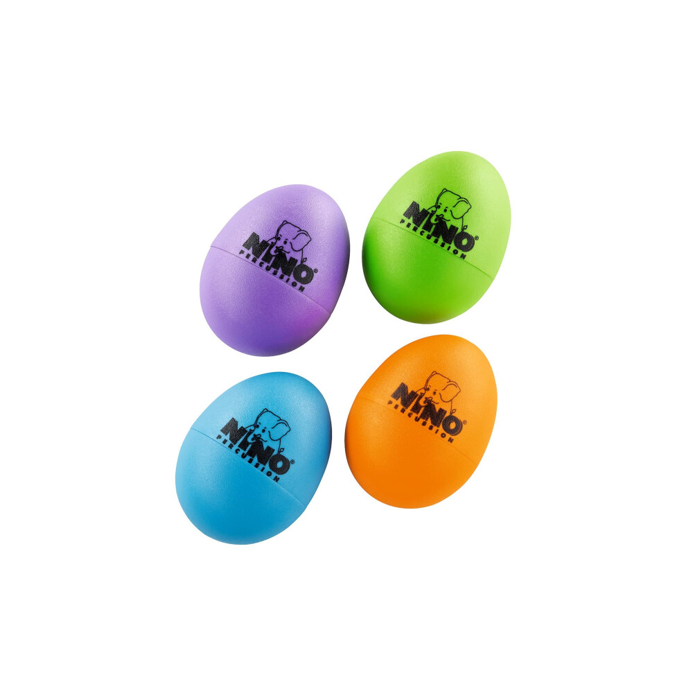 Nino Percussion Egg Shaker-Set Aus Kunststoff, 4-Teilig F R Musik Im Klassenzimmer Oder Zum Spielen Zu Hause. 2 Jahre Garantie (NINOSET540-2) A-image