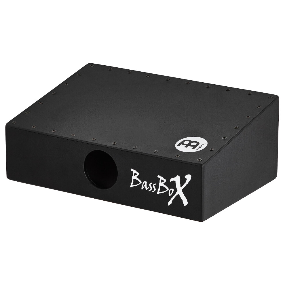 Meinl Percussion Bassbox Strumento Effetto Sonoro – Strumento A Pedale Con Basso Suono – Con Apertura Sonora – Battente Incluso – Betulla Baltica, Nero (Bassbox)-image