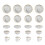 HomeVss, Fine china Artisan Marbled 20pc Dinnerware Set, grey with gold Line 4