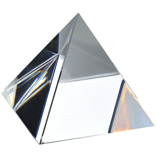 Amlong Crystal Clear Pyramid 2,3 inch cu cutie cadou