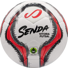 SENDA Vitoria Premium -futsalpallo, Reilun kaupan sertifioima, punainen/harmaa, koko 4 (13-vuotiaille ja vanhemmille)