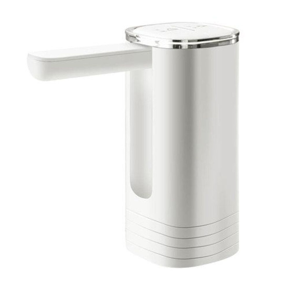 (silver) Water Bottle Rechargeable Compact Pump Low Noise Size Electric Automatic Drinking Mini Water Jug Dispenser Office