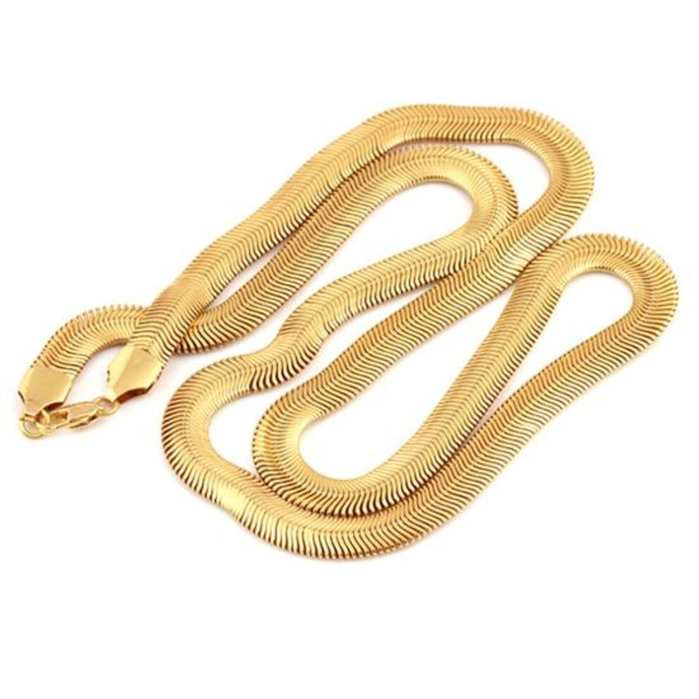 Punk Hip Pop Rock Kpop Rapper Unisex Copper Snake Chain Necklace Jewelry