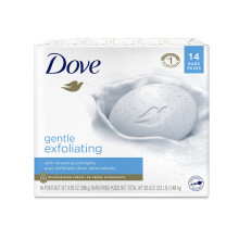 Dove skonsam exfolierande skönhetsbar – mer återfuktande än vanlig tvål, mild rengöring för mjukare och slätare hud