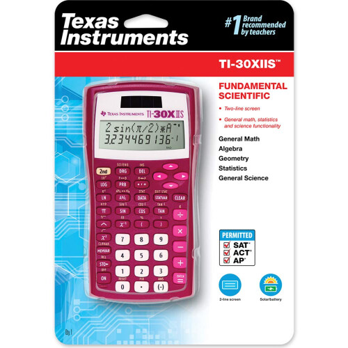 Texas Instruments Ti-30xiis Calculator ?tiin?ific Raspberry Small 1