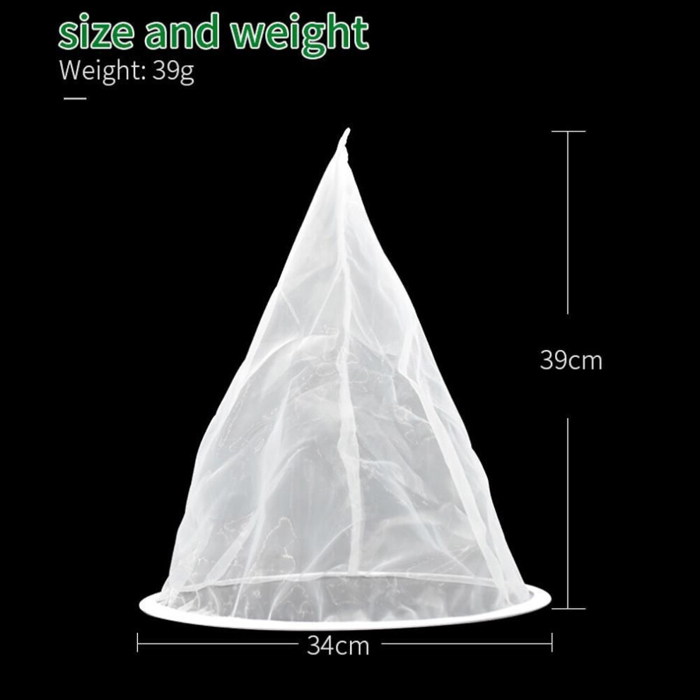 (white) Mesh Purifier Apiculture Filtering Beekeeping Equipment Filter Net Beekeeping Tool Honey Strainer