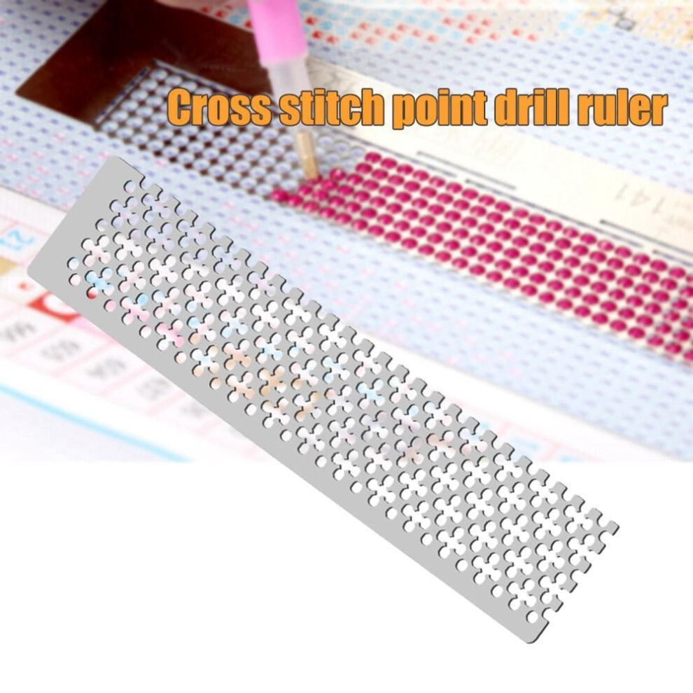 (Round) Stainless Steel Point Drill Embroidery Accessory Drawing Ruler Cross Stitch Diamond Painting Tools