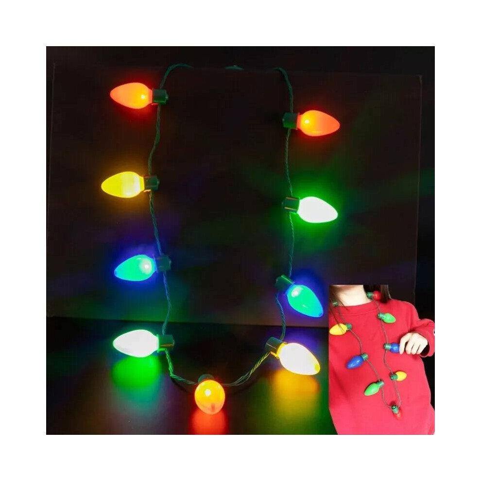 Christmas Up Light Necklace Led Holiday Necklaces Flashing Goods Decorative Bulb Not,Specified