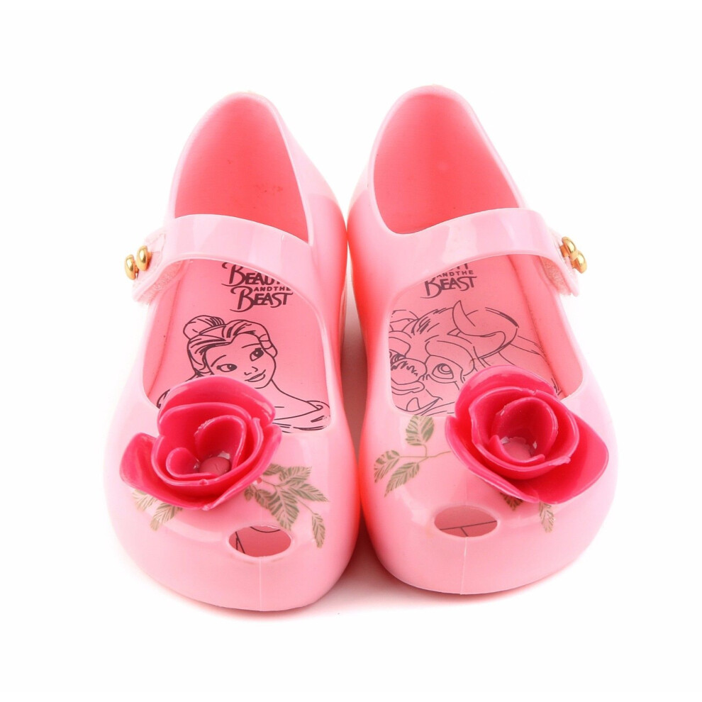 (Pink, US 10=EUR 27(Insole length 17cm)) Rose Kids New Girls Mini Melissa Shoes Sandals Toddler Cartoon 611 Size Us