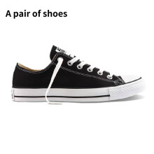 (Black, 36?Foot Length23cm/9.2in) Star All Canvas Lowtop Shoes Casual Fashion Simple Unisex Fans Gift Design