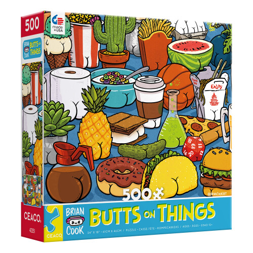 Ceaco - Brian Cook - Butts on Things - 500 Piece Jigsaw Puzzle 2