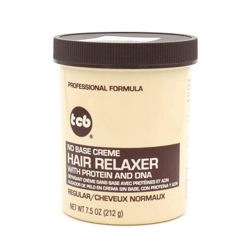 Crema relajante para el cabello sin base Tcb Regular 7.5 onzas