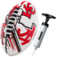 Franklin Sports NFL Kansas City Chiefs Football - Juventude Mini Football - 8,5 futebol - Spacelace Easy Grip Texture - Perfeito para crian as