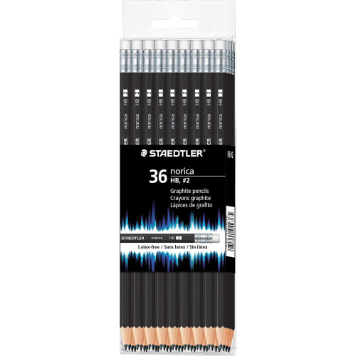 Staedtler Μολύβια Staedtler Norica #2 HB Ξύλινα Μαύρα 36/Συσκευασία (1, A) 2
