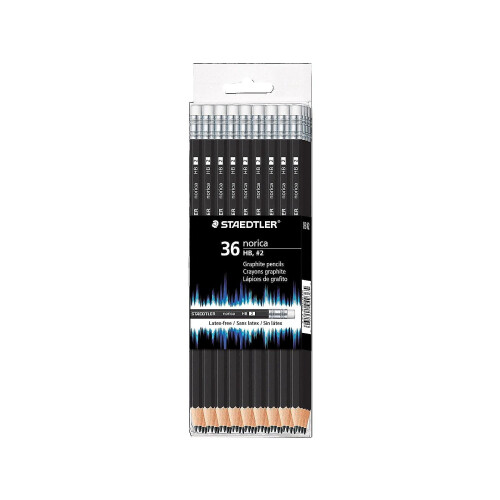 Staedtler Μολύβια Staedtler Norica #2 HB Ξύλινα Μαύρα 36/Συσκευασία (1, A)
