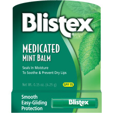 Blistex Medicated Mint Lip Balm 015 Ounce Pack of 24 Prevent Dryness Chapping SPF 15 Sun Protection Seals in Moisture