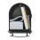 Architectural Mailboxes Franklin Post Mount Mailbox  Black with Silver 2