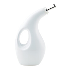 Rachael Ray Ray Ceramic Evoo Ulei ?i o?et de distribuire a sticlei cu sput 24 de uncii alb