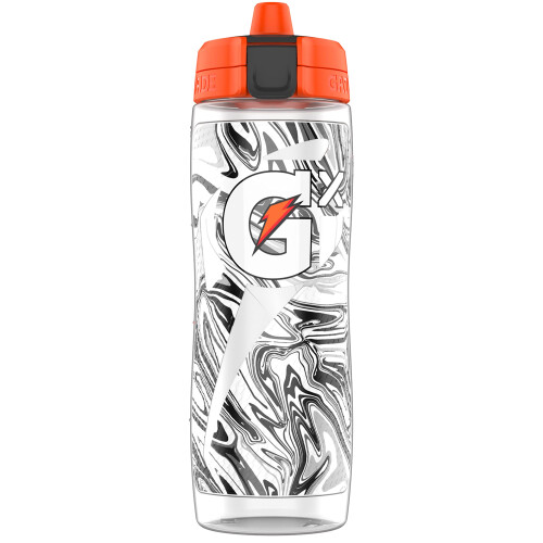 Gatorade Gx Marble Black 30 oz Bottle – Customizable Hydration, Leakproof Flip Cap & High-Flow Valve (52000051704)