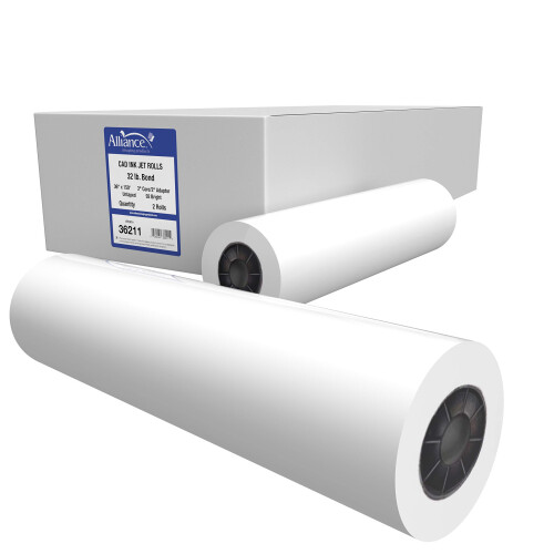 Alliance Χαρτί CAD Ρολά (32lb | 2 Ρολά, 36 In x 150 Ft | 3" Κεντρικός Άξονας)