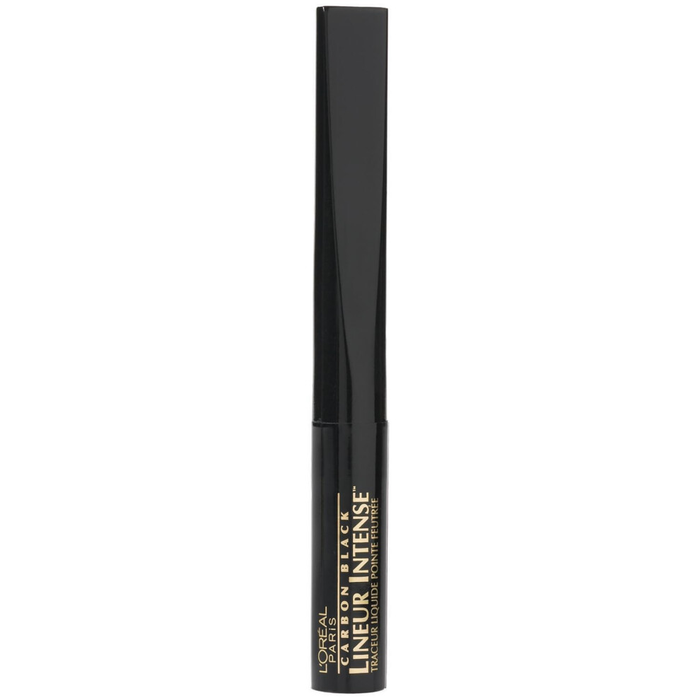 L'Oreal Paris Lineur Intense Felt Tip Liquid Eyeliner  Carbon Black  0.05 fl; oz.-image-OPC-PFSXGPK-NEW