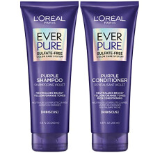 L'Oreal Paris EverPure Sulfate Free Brass Toning Purple Shampoo and Co