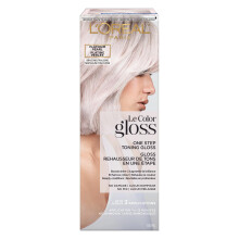 L'Oreal Paris Le Color Gloss Toning Hair Gloss In-Shower pour Cheveux D?color?s, Neutralise le Jaune, Brillance Boost?e, 4 oz, Perle Platine