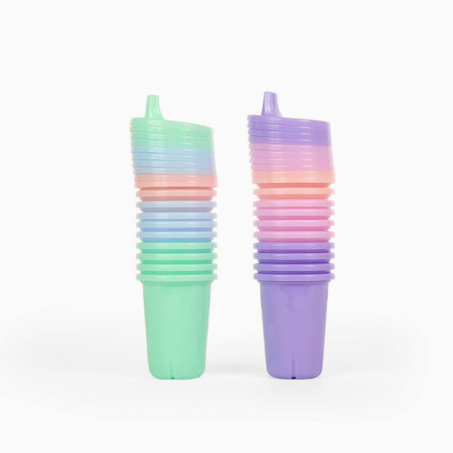 The First Years Take & Toss Σπίτι Cups - Ανθεκτικά Παιδικά Ποτήρια - 10 Oz - 20 Τεμάχια, Παλέτα